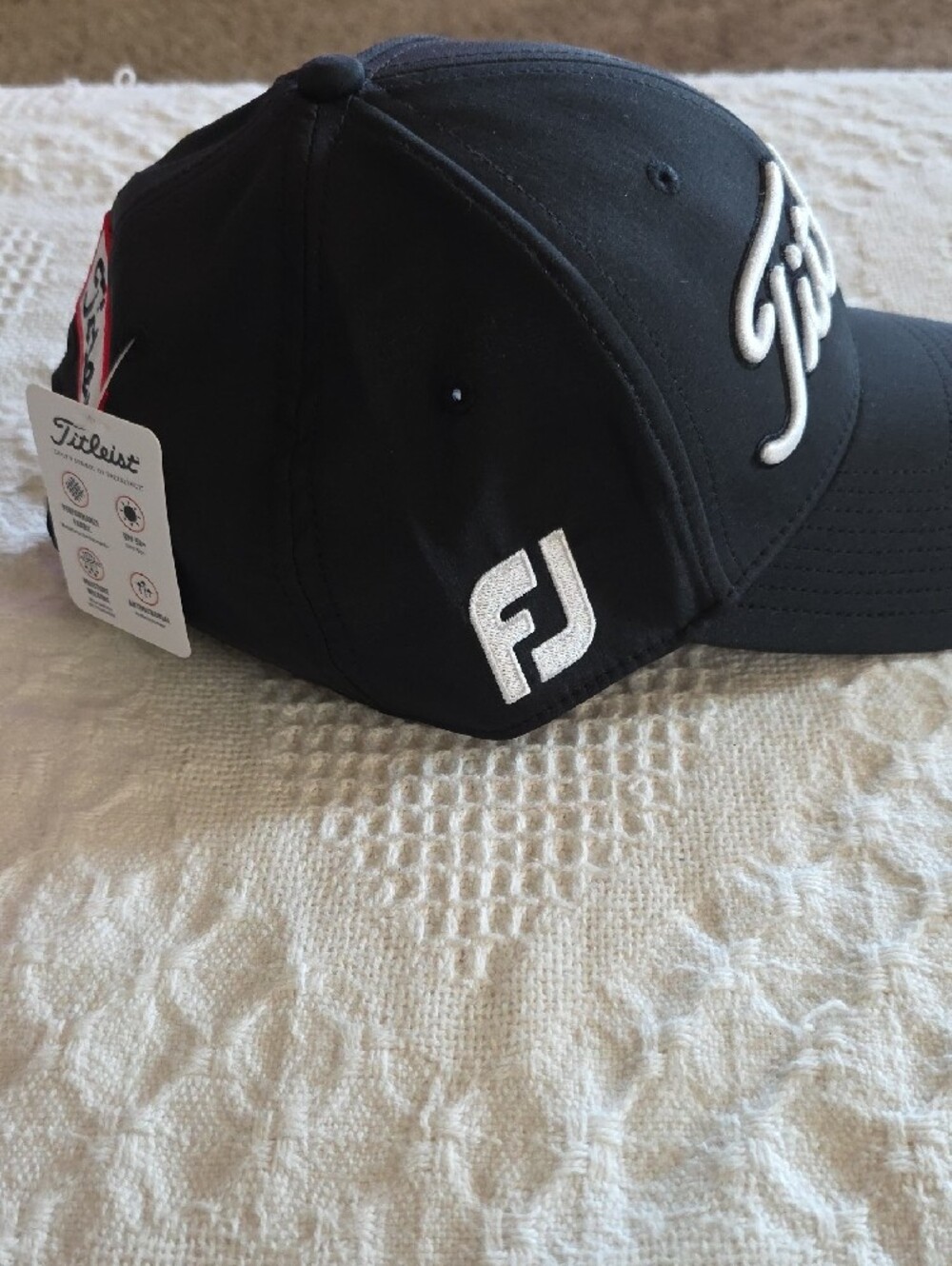 Titleist Black Cap with White Script Logo - Picture 6 of 8